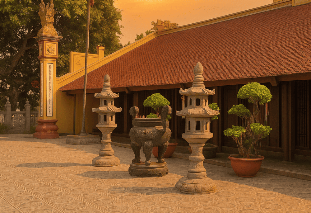 Standing at the heart of Tran Quoc Pagoda, the Front House serves as a gateway to Buddhist devotion
